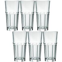 Conjunto 6 Copo Long Drink 340ml De Vidro Nadir Bristol Suco Refrigerante Bebidas