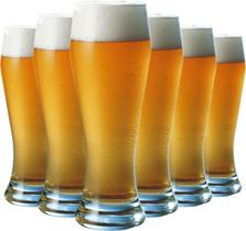 Conjunto 6 Copo Weiss Chopp Vinho Cerveja Refrigerante 680ml