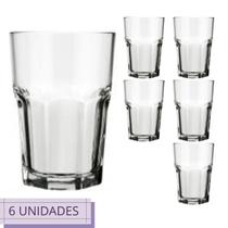 Conjunto 6 Copos 200ml Vidro Bristol Nadir Suco Agua