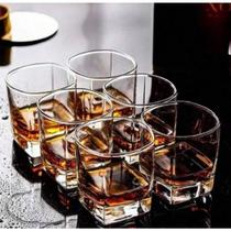 CONJUNTO 6 COPOS 300ml EM VIDRO PARA WHISKY DOSES DESTILADOS COMEMORACOES EVENTOS CONJUNTO 6 COPOS 300ml EM VIDRO PARA WHISKY DOSES DESTILADOS COMEMORACOES EVENTOS
