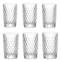 Conjunto 6 Copos Alto de Vidro Bico de Abacaxi 330ML