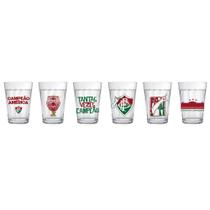 Conjunto 6 Copos Americano 190ml Fluminense Allmix Conjunto 6 Copos Americano 190ml Fluminense Allmix