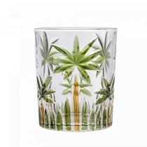 Conjunto 6 Copos Baixo de Cristal Palm Tree Handpaint 340ml 27773 - Wolff Conjunto 6 Copos Baixo de Cristal Palm Tree Handpaint 340ml 27773 - Wolff