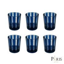 Conjunto 6 Copos de Acrílico Azul 10,5cm RJW0011 BTC