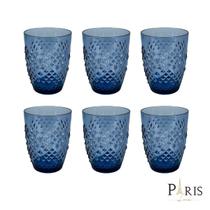 Conjunto 6 Copos de Acrílico Azul 11,5cm RJW0005 BTC
