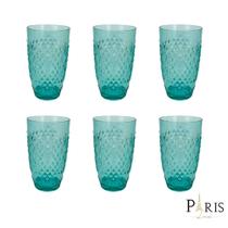 Conjunto 6 Copos de Acrílico Verde 15,5cm RJW0009 BTC