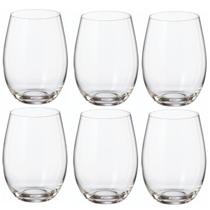 Conjunto 6 Copos De Cristal Bohemia Mergus Tumbler 560ml Cor Transparente