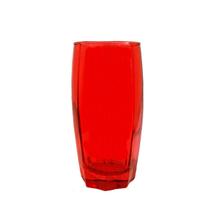 Conjunto 6 Copos Florida Vermelho 370 ml Vidro Luxo Elegante
