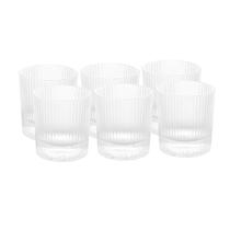 Conjunto 6 copos para Whisky de Cristal Lines 300ml - Wolff