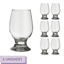 Conjunto 6 Copos Paulista Nadir Vidro Transparente 250ml