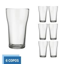 Conjunto 6 Copos Vidro 200ml Boteco Chopp Transparente Nadir Conjunto 6 Copos Vidro 200ml Boteco Chopp Transparente Nadir