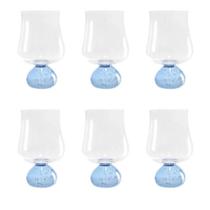 Conjunto 6 Copos Vidro 440ml Base Esfera BTC Moderno para Drinks