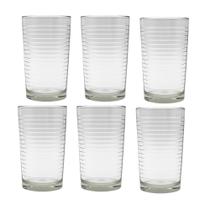 Conjunto 6 Copos Vidro Cobra Espiral Suco Refrigerante