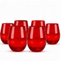 Conjunto 6 Copos Vidro Grande 625 ml Design Sofisticado Mesa Posta Elegante Uso Diário Para Todas Bebidas