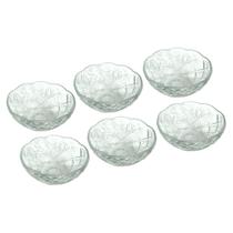 Conjunto 6 Cumbuca Bowl De Vidro Sofisticado Larous Petiscos Sobremesa Resistente