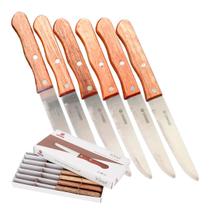 Conjunto 6 Facas Carne Churrasco Tipo Outback 5 Polegadas Mundial