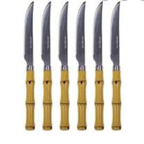 Conjunto 6 Facas para Churrasco em Aço Inox 22 cm