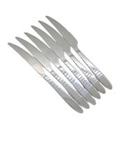 Conjunto 6 Facas Para Mesa Em Aço Inox Sofisticado 22 cm