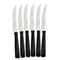 Conjunto 6 Facas Serra Churrasco Inox Tramontina New Kolor