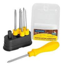 Conjunto 6 Ferramentas fenda e philips tramontina completo