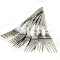 Conjunto 6 garfos de mesa em aço inox resistente estilo laguna - Monaliza
