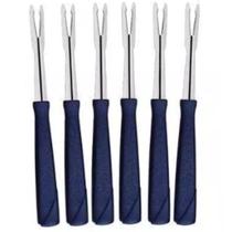 Conjunto 6 Garfos Petisco Tramontina Em Aço Inox New Kolor Conjunto 6 Garfos Petisco Tramontina Em Aço Inox New Kolor