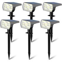 Conjunto 6 luminárias led energia solar para uso externo - evatmaster