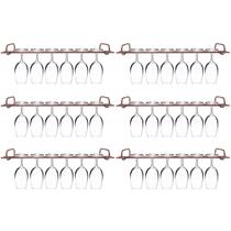Conjunto 6 Organizadores Porta Taças 42cm Suportes Para Pendurar Taças Rose Gold Conjunto 6 Organizadores Porta Taças 42cm Suportes Para Pendurar Taças Rose Gold