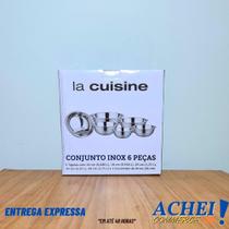 Conjunto 6 peças inox tigelas