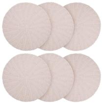 Conjunto 6 Peças Jogo Americano Mesa Posta Sousplat Rattan Conjunto 6 Peças Jogo Americano Mesa Posta Sousplat Rattan