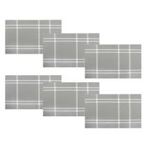 Conjunto 6 Peças Jogo Americano Mesa Posta Sousplat Xadrez