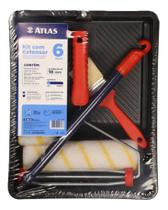 Conjunto 6 Peças Para Pintura 2 Rolos Bandeja Trincha Atlas