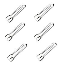 Conjunto 6 Pegadores de Inox Cozinha Carne Pinça para Gelo Conjunto 6 Pegadores de Inox Cozinha Carne Pinça para Gelo