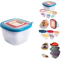 Conjunto 6 Potes Conect Quadrado Entrega Rápida