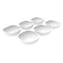 Conjunto 6 Potes de Sobremesa Doces Branco 265ml Plástico Trio Crippa Conjunto 6 Potes de Sobremesa Doces Branco 265ml Plástico Trio Crippa