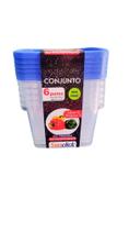 Conjunto 6 potes santana 280 ml cada