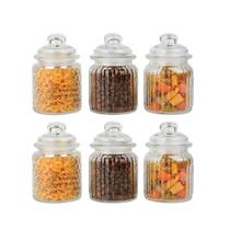 Conjunto 6 Potes Vidro Hermético 300Ml Class Home