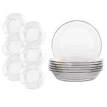 Conjunto 6 Prato Temperado Astral Sopa 19,6cm Duralex Fundo