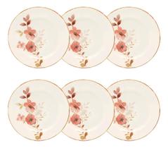 Conjunto 6 Pratos De Sobremesa 18cm Donna Chá Das 5 Biona Conjunto 6 Pratos De Sobremesa 18cm Donna Chá Das 5 Biona
