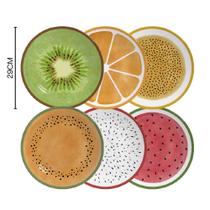 Conjunto 6 Pratos De Sobremesa Salada De Frutas Alleanza Conjunto 6 Pratos De Sobremesa Salada De Frutas Alleanza