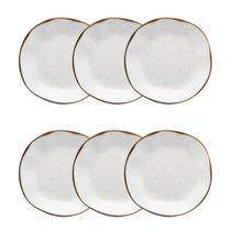 Conjunto 6 Pratos Fundo 22,5cm Ryo Maresia Oxford Conjunto 6 Pratos Fundo 22,5cm Ryo Maresia Oxford