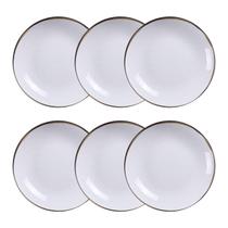 Conjunto 6 Pratos Fundos 21cm Canyon Porcelana Tramontina Conjunto 6 Pratos Fundos 21cm Canyon Porcelana Tramontina