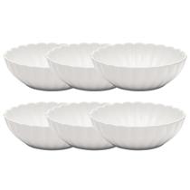 Conjunto 6 Pratos Fundos Flora Camelia 20cm Porcelana Oxford Conjunto 6 Pratos Fundos Flora Camelia 20cm Porcelana Oxford