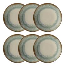 Conjunto 6 Pratos Fundos Mediterrâneo Porto Brasil Conjunto 6 Pratos Fundos Mediterrâneo Porto Brasil