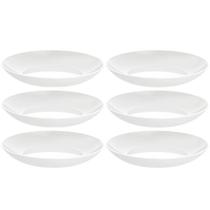Conjunto 6 Pratos Fundos Porcelana Branca 22cm Sophia Sopas Tramontina