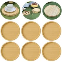 Conjunto 6 Pratos Raso Sobremesa De Bambu 18cm Verona Luxo Lyor Conjunto 6 Pratos Raso Sobremesa De Bambu 18cm Verona Luxo Lyor