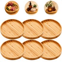 Conjunto 6 Pratos Raso Sobremesa De Bambu 18cm Verona Luxo Lyor Conjunto 6 Pratos Raso Sobremesa De Bambu 18cm Verona Luxo Lyor