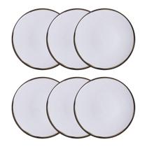 Conjunto 6 Pratos Rasos 25cm Canyon Porcelana Tramontina