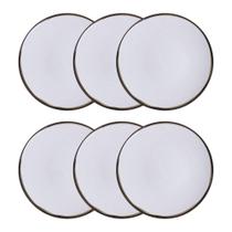Conjunto 6 Pratos Rasos 25cm Canyon Porcelana Tramontina Conjunto 6 Pratos Rasos 25cm Canyon Porcelana Tramontina