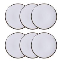 Conjunto 6 Pratos Rasos 25cm Canyon Porcelana Tramontina